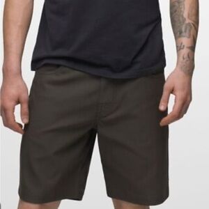 PrAna Brion Men's Dark Gray  Hiking Outdoor Shorts Size 38 x 9 L